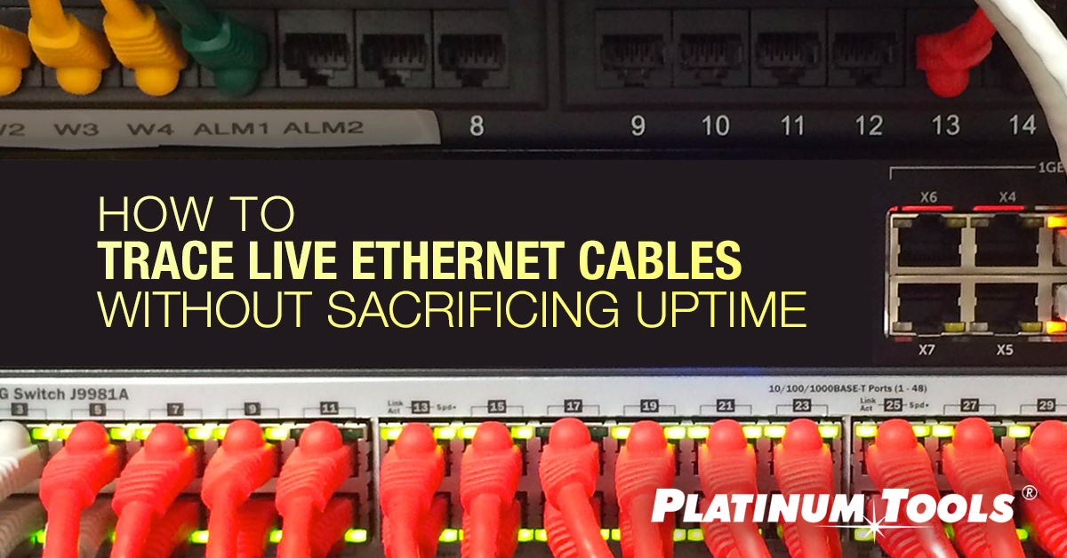 How to trace a live ethernet cable