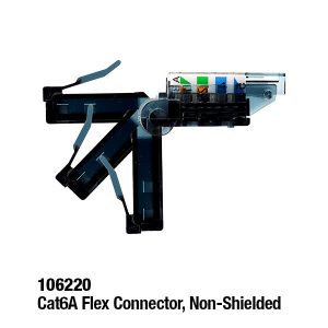 106220 Cat6A Flex Connector, Non-Shielded