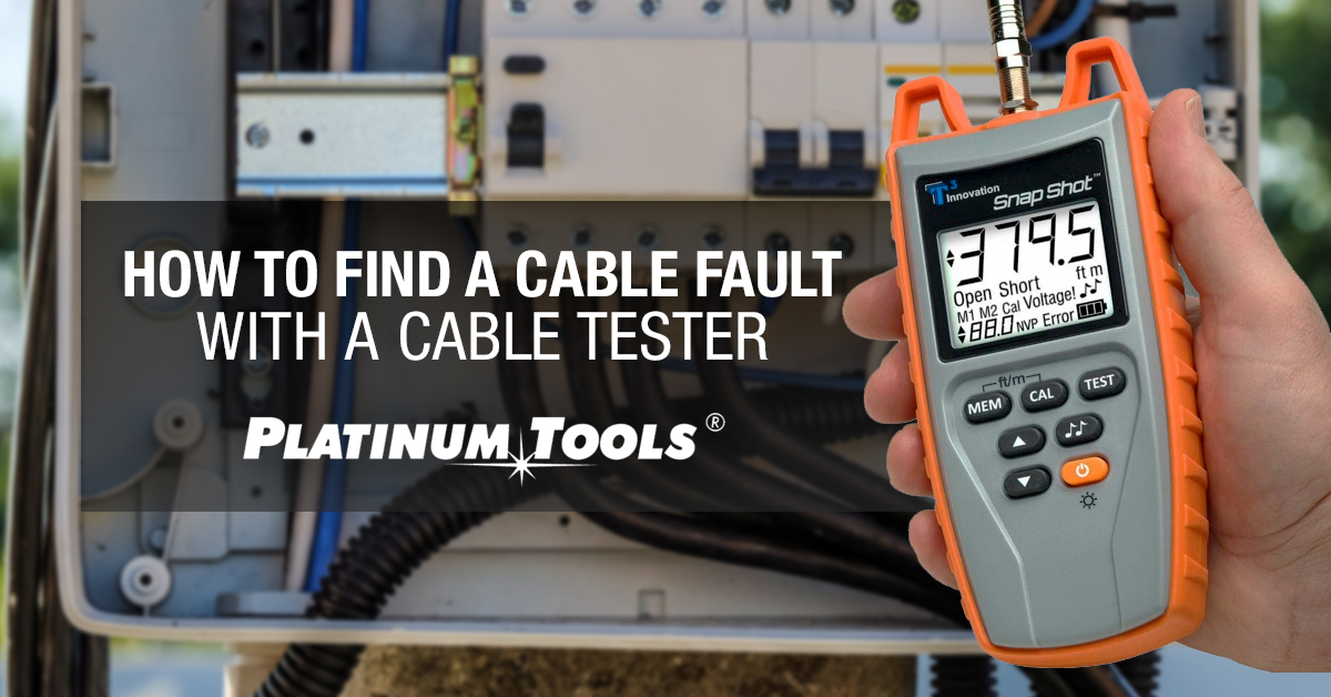 How to find a cable fault with a cable tester