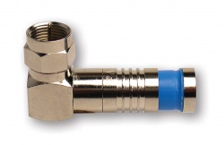 F-Type Nickel Right Angle SealSmart Coaxial Compression Connectors