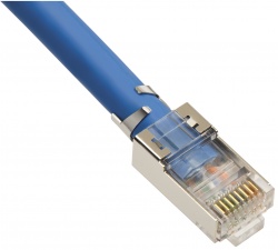 RJ45 CAT6A 10Gig Shielded Connector with Liner, Stranded